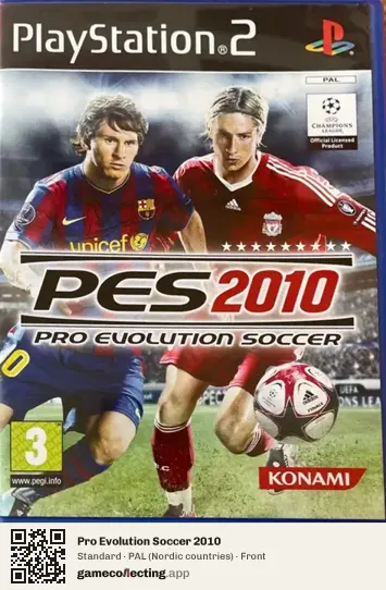 Pro Evolution Soccer 2010 PlayStation 2, Nordic countries box front