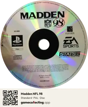 Madden NFL 98 PlayStation, PAL disc