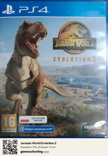 Jurassic World Evolution 2 PlayStation 4, Poland box front