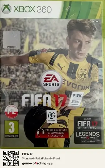 FIFA 17 Xbox 360, Poland box front