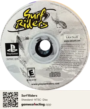 Surf Riders PlayStation, NTSC disc