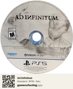 Ad Infinitum PlayStation 5, NTSC disc