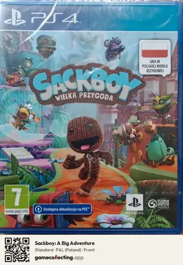 Sackboy: A Big Adventure PlayStation 4, Poland box front
