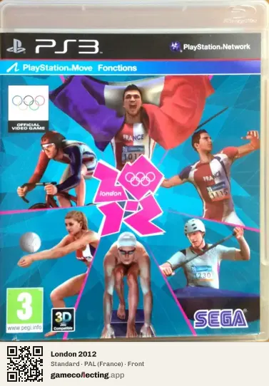 London 2012 PlayStation 3, France box front
