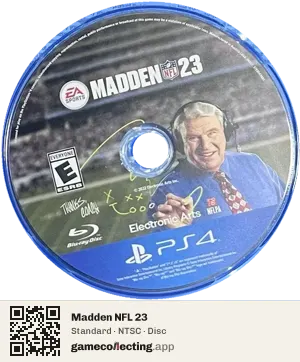 Madden NFL 23 PlayStation 4, NTSC disc