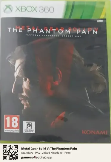 Metal Gear Solid V: The Phantom Pain Xbox 360, United Kingdom box front