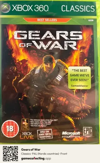 Gears of War Xbox 360, Nordic countries box front