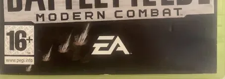 Battlefield 2: Modern Combat, the PEGI square on its front