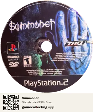Summoner PlayStation 2, NTSC disc