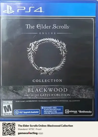 The Elder Scrolls Online: Blackwood Collection PlayStation 4, NTSC box front
