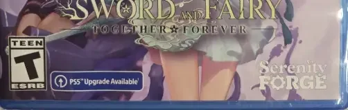 Sword and Fairy: Together Forever, the ESRB box on its front