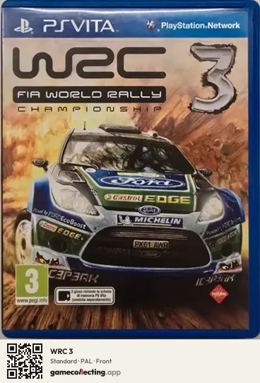WRC 3 PlayStation Vita, PAL box front