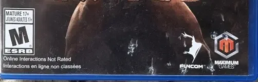 Conan Exiles, the ESRB box on its front