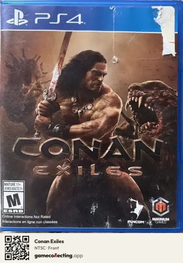 Conan Exiles PlayStation 4, NTSC box front