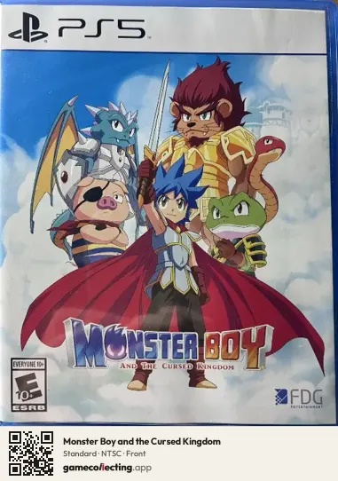 Monster Boy and the Cursed Kingdom PlayStation 5, NTSC box front