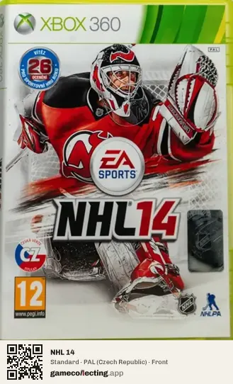 NHL 14 Xbox 360, Czech Republic box front