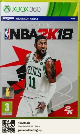 NBA 2K18 Xbox 360, PAL box front