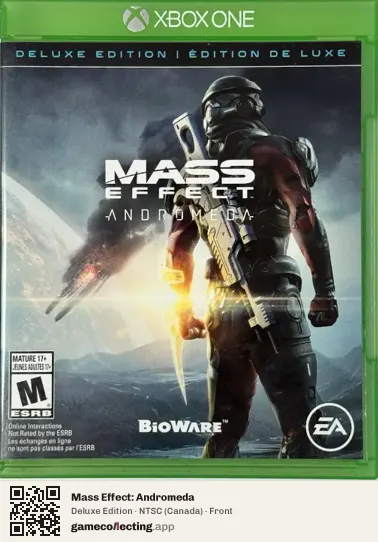 Mass Effect: Andromeda Xbox One, Canada box front