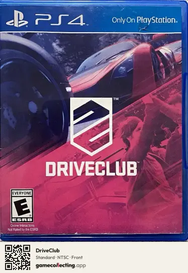 DriveClub PlayStation 4, NTSC box front