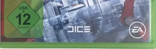 Mirror's Edge Catalyst, the USK square on its front