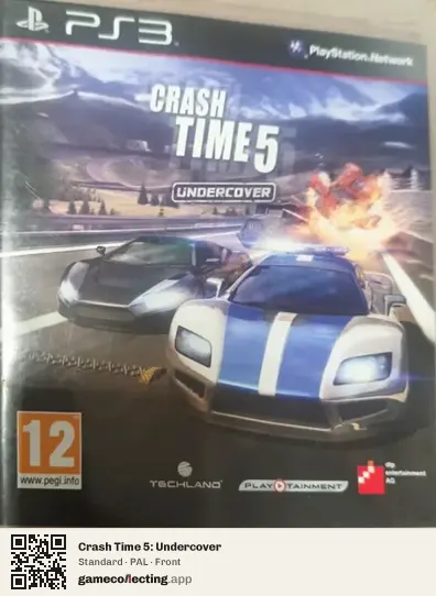 Crash Time 5: Undercover PlayStation 3, PAL box front