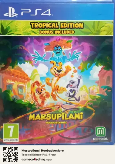 Marsupilami: Hoobadventure PlayStation 4, PAL box front
