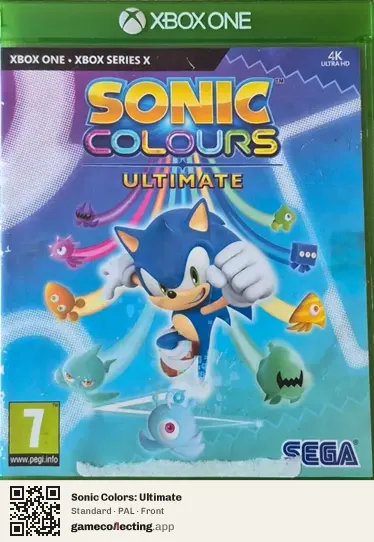 Sonic Colors: Ultimate Xbox One, PAL box front