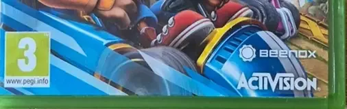 Crash Team Racing Nitro-Fueled, the PEGI square on its front