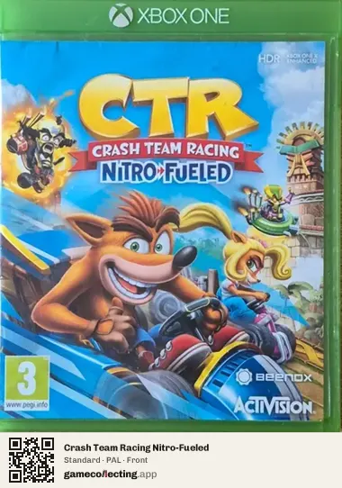Crash Team Racing Nitro-Fueled Xbox One, PAL box front