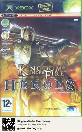 Kingdom Under Fire: Heroes Xbox, France box front