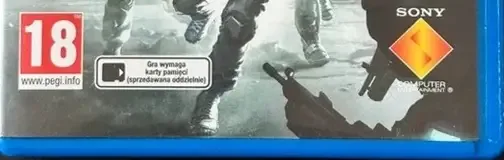 Killzone: Mercenary, the PEGI square on its front