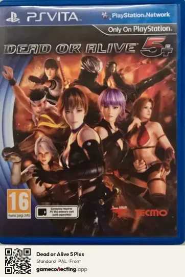 Dead or Alive 5 Plus PlayStation Vita, PAL box front