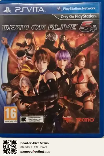 Dead or Alive 5 Plus PlayStation Vita, PAL box front