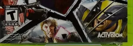 Marvel: Ultimate Alliance 2, the ESRB box on its front