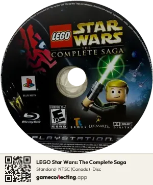 LEGO Star Wars: The Complete Saga PlayStation 3, NTSC disc