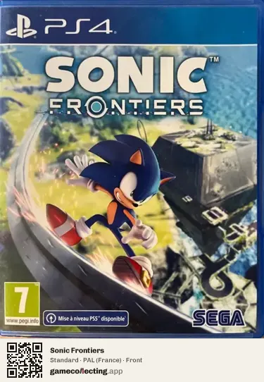 Sonic Frontiers PlayStation 4, France box front