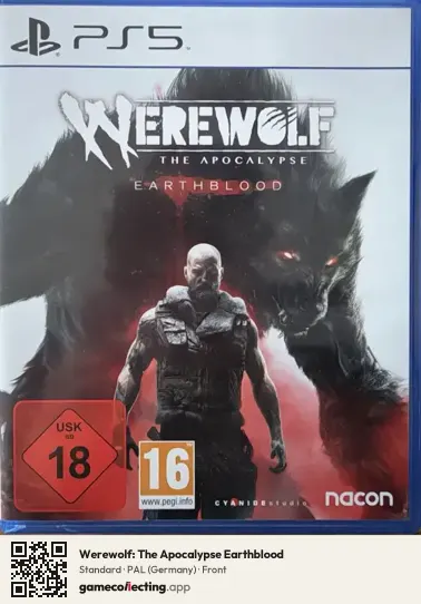 Werewolf: The Apocalypse Earthblood PlayStation 5, Germany box front