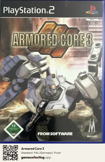 Armored Core 3 PlayStation 2, Germany box front
