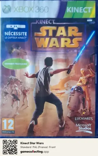 Kinect Star Wars Xbox 360, France box front