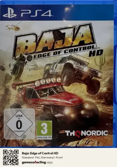 Baja: Edge of Control HD PlayStation 4, Germany box front