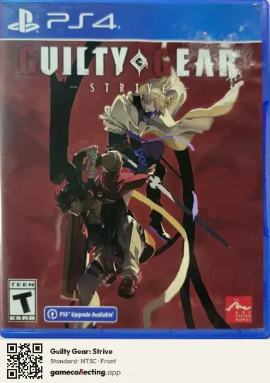 Guilty Gear: Strive PlayStation 4, NTSC box front