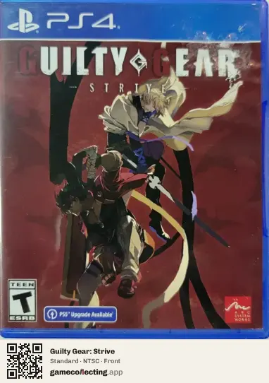 Guilty Gear: Strive PlayStation 4, NTSC box front