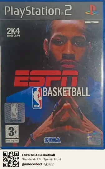 ESPN NBA Basketball PlayStation 2, Spain box front