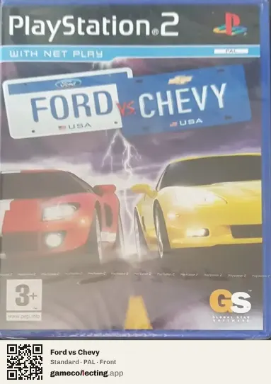 Ford vs Chevy PlayStation 2, PAL box front