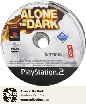 Alone in the Dark PlayStation 2, PAL disc