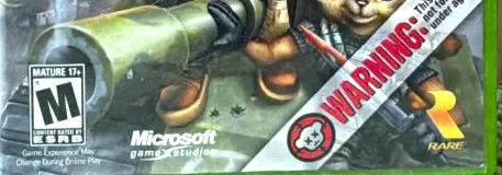 Conker: Live & Reloaded, the ESRB box on its front