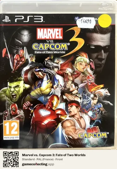 Marvel vs. Capcom 3: Fate of Two Worlds PlayStation 3, France box front