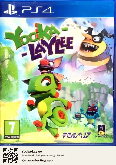 Yooka-Laylee PlayStation 4, Germany box front