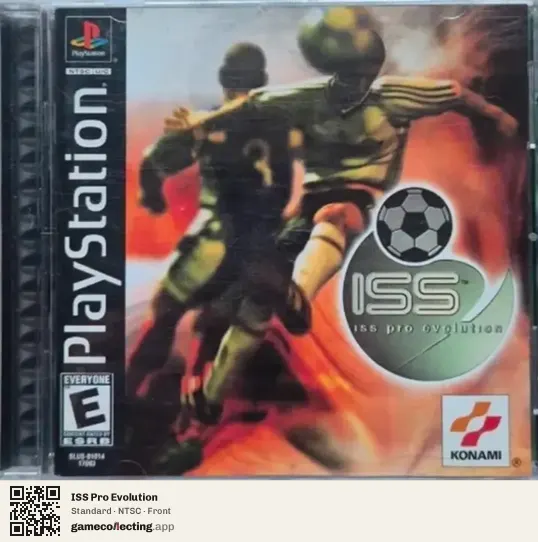 ISS Pro Evolution PlayStation, NTSC box front