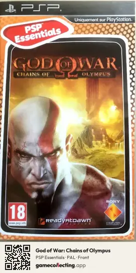 God of War: Chains of Olympus PlayStation Portable, PAL box front